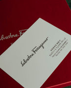 "Salvatore Ferragamo" 2010's Geometric tribal print silk scarf