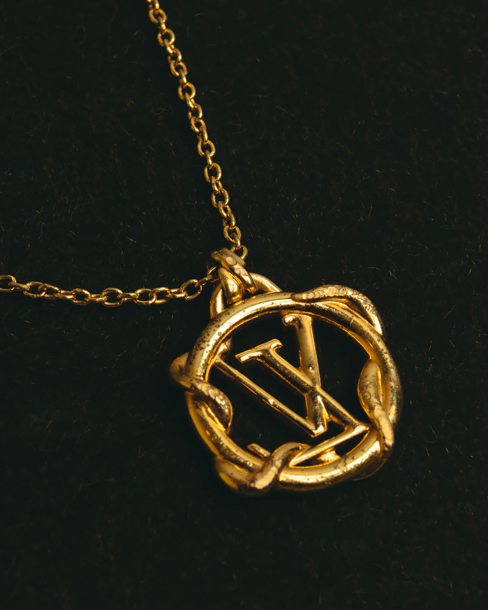 "Louis Vuitton" 2010's Gold-tone chain necklace