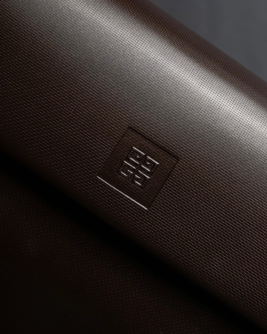 "GIVENCHY MAROQUINERIE" Trapezoidal brown leather one-handle bag