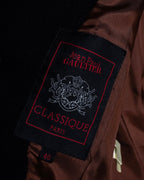 -SPECIAL- "JEAN PAUL GAULTIER"
 90's-00's Waist shape A-line silhouette black color super long coat