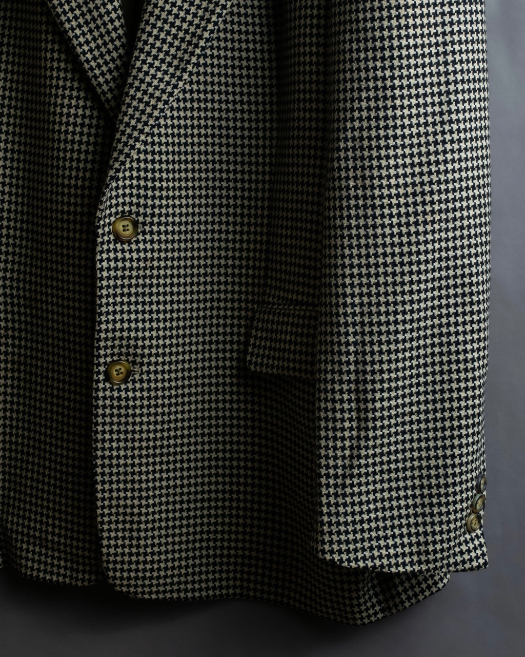 "HUGO BOSS" Houndstooth structured shoulder line tailored jacket