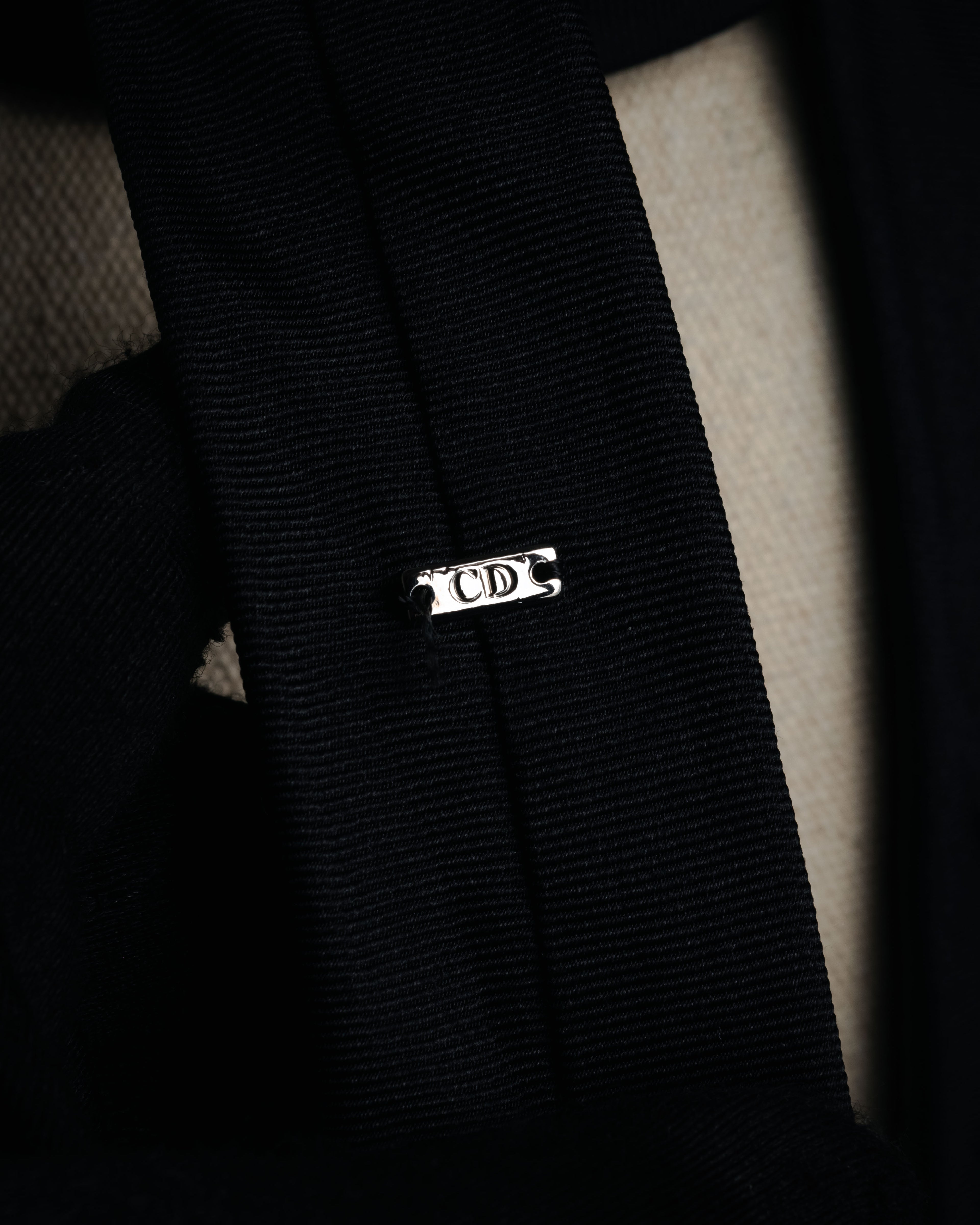 “DIOR” 2019- Logo embroidered narrow tie