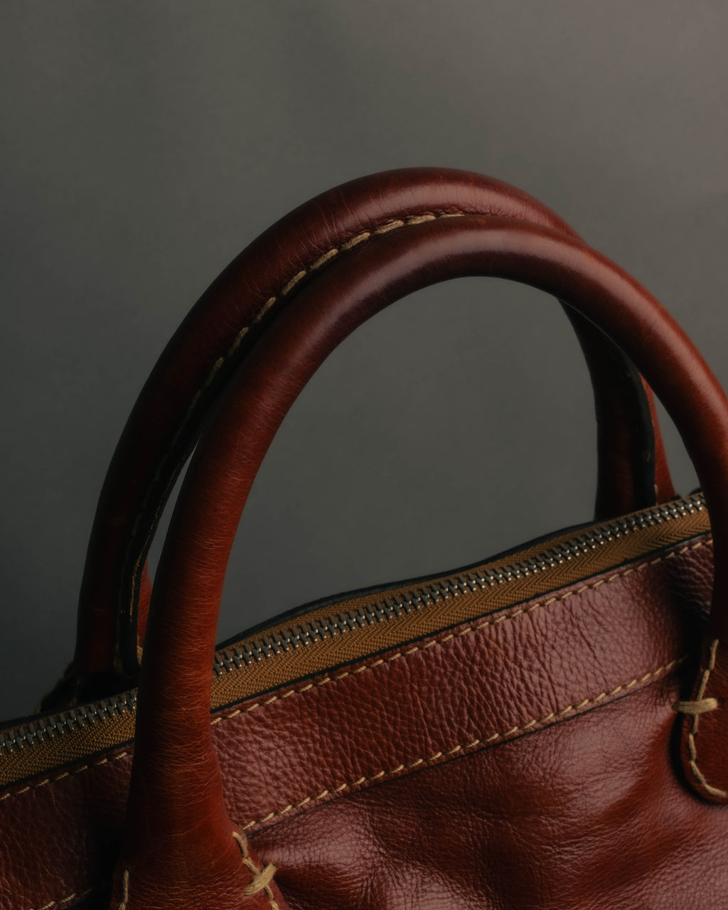 "Chloé" 00's Cognac leather top handle bag