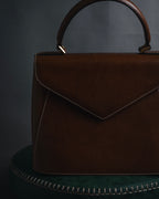 "Salvatore Ferragamo" 90’s structured top-handle leather bag