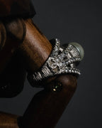 –SPECIAL– "CHANEL" 2016AW Pearl cage pavé statement ring