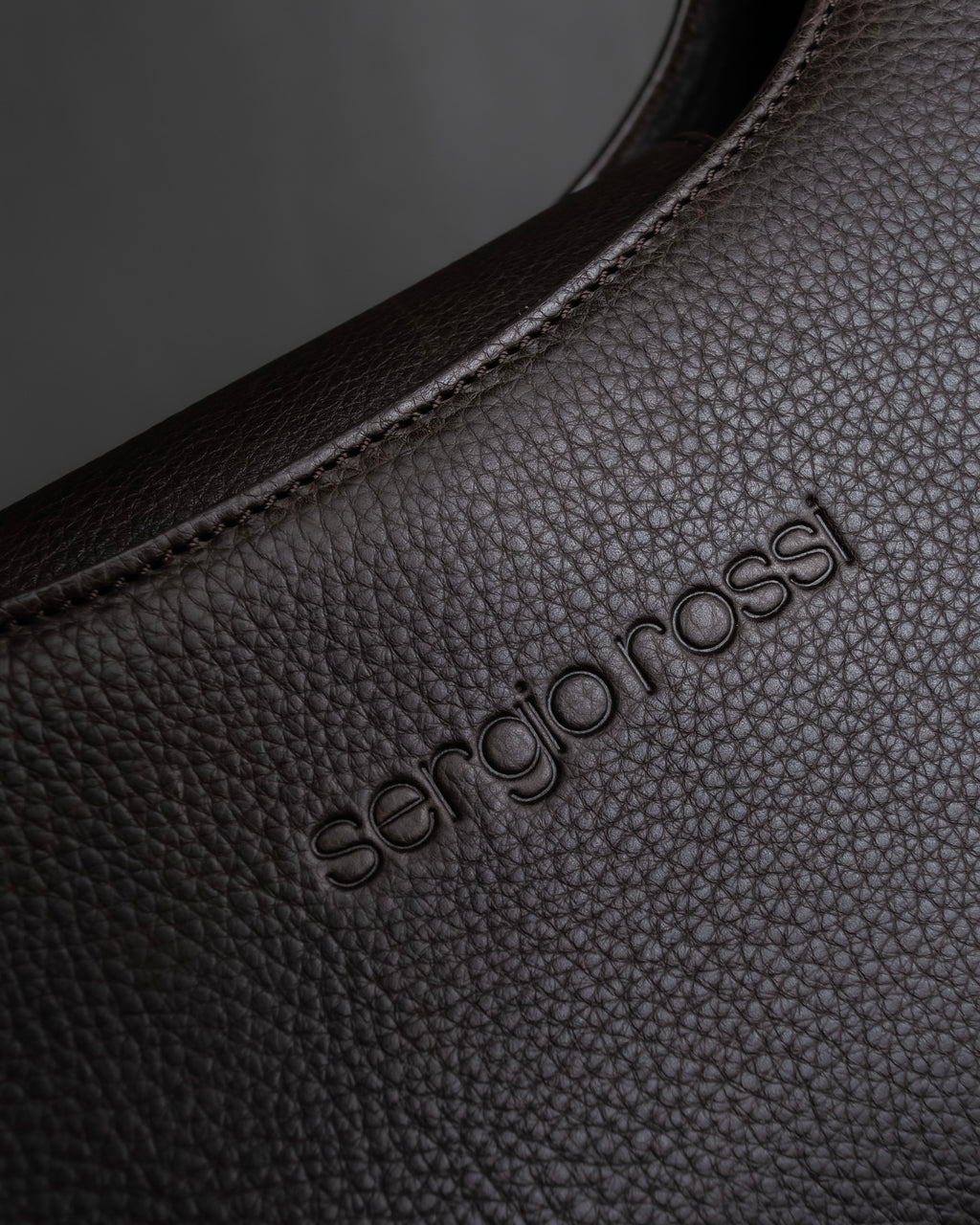"Sergio Rossi" Flexible leather one-handle bag