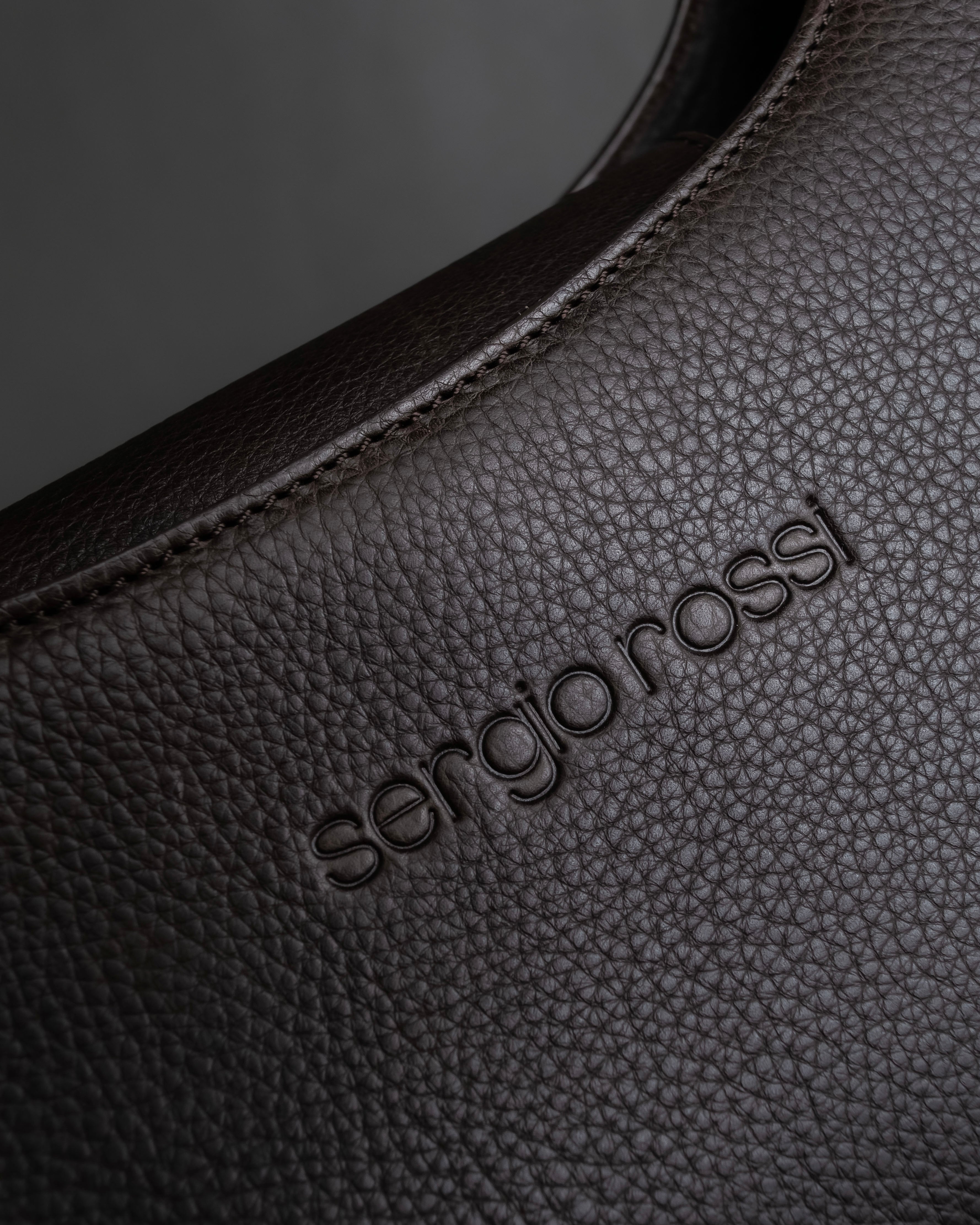 "Sergio Rossi" Flexible leather one-handle bag