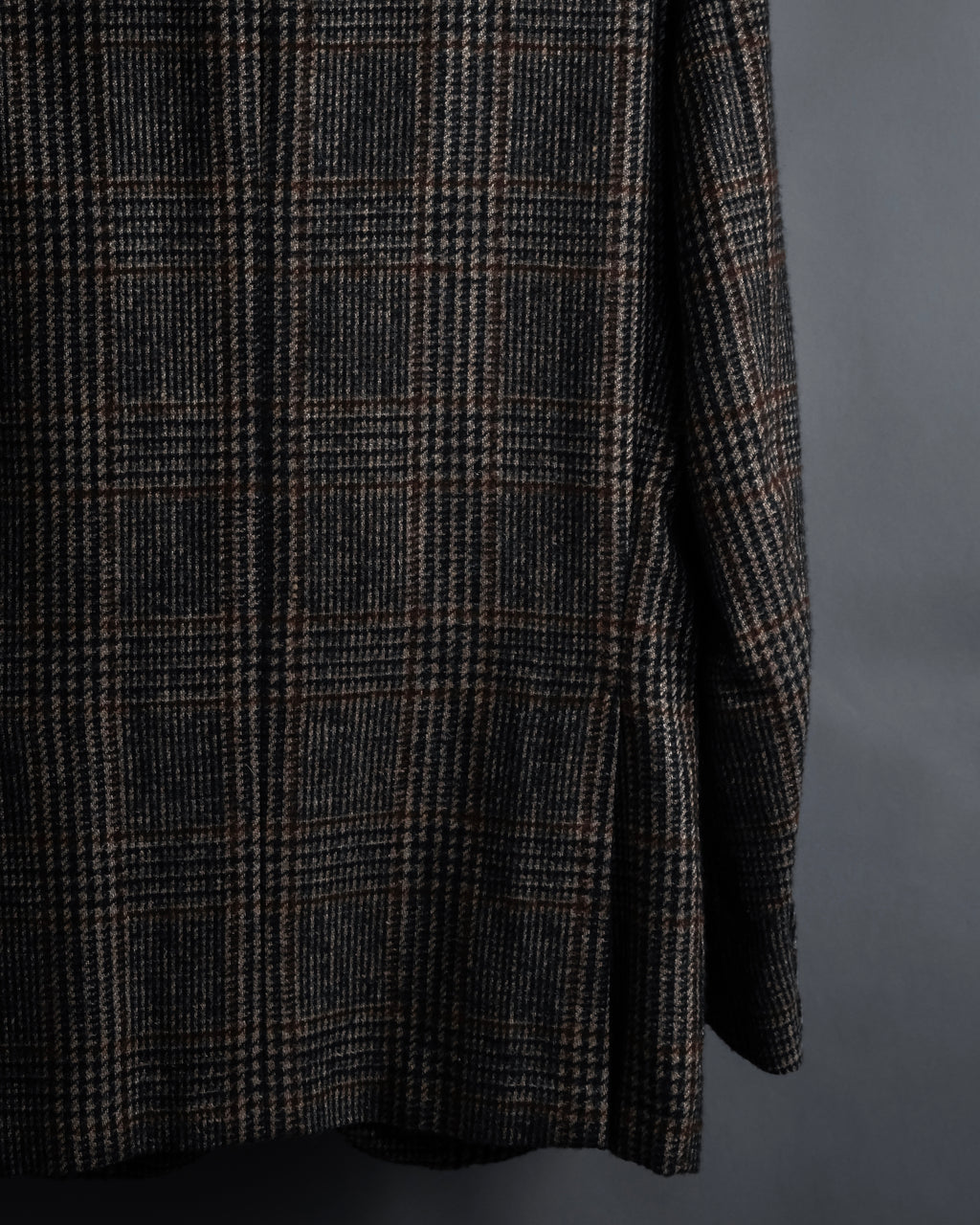 "Ernesto" Glen plaid flannel tailored jacket