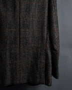 "Ernesto" Glen plaid flannel tailored jacket