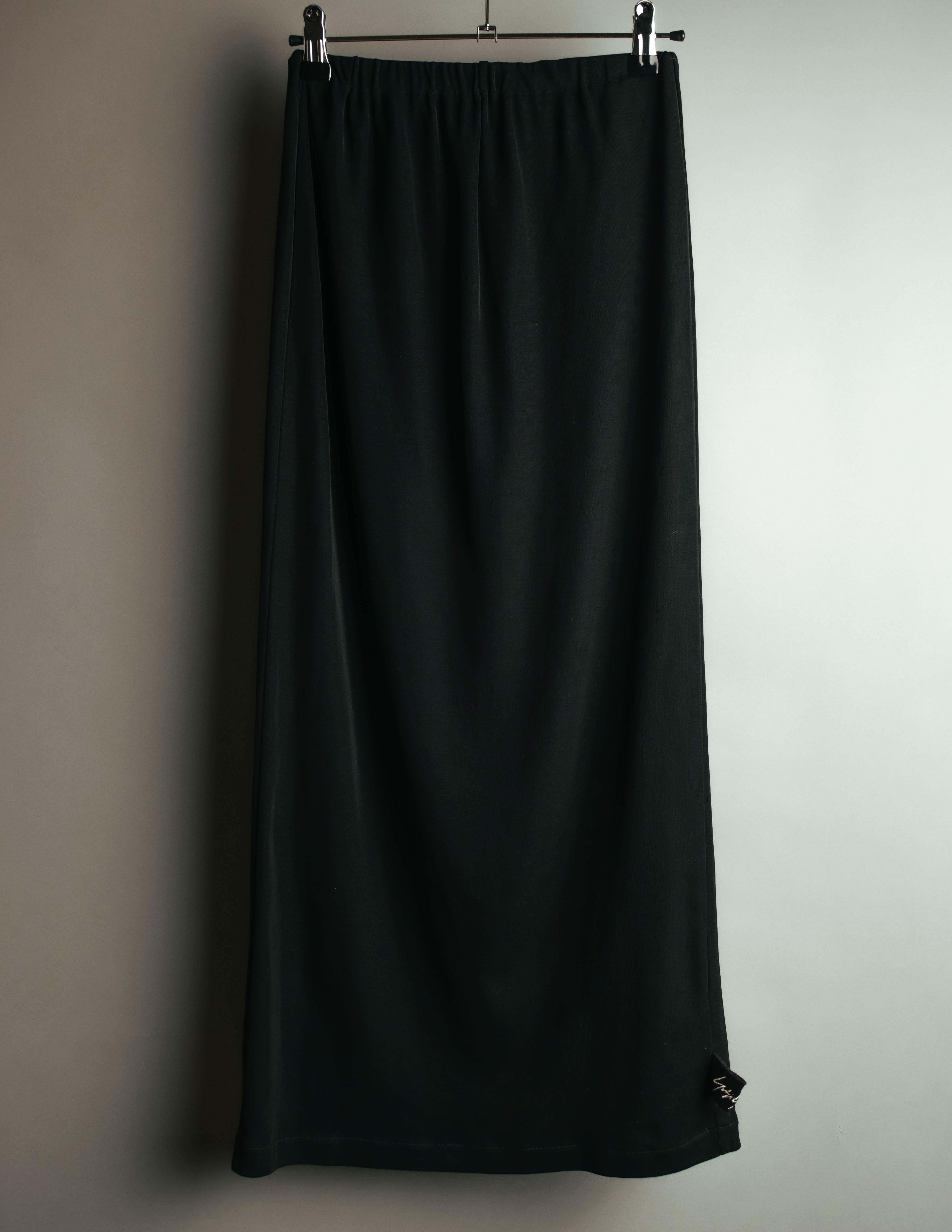 "Y's" Minimal black maxi skirt