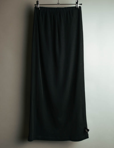 "Y's" Minimal black maxi skirt