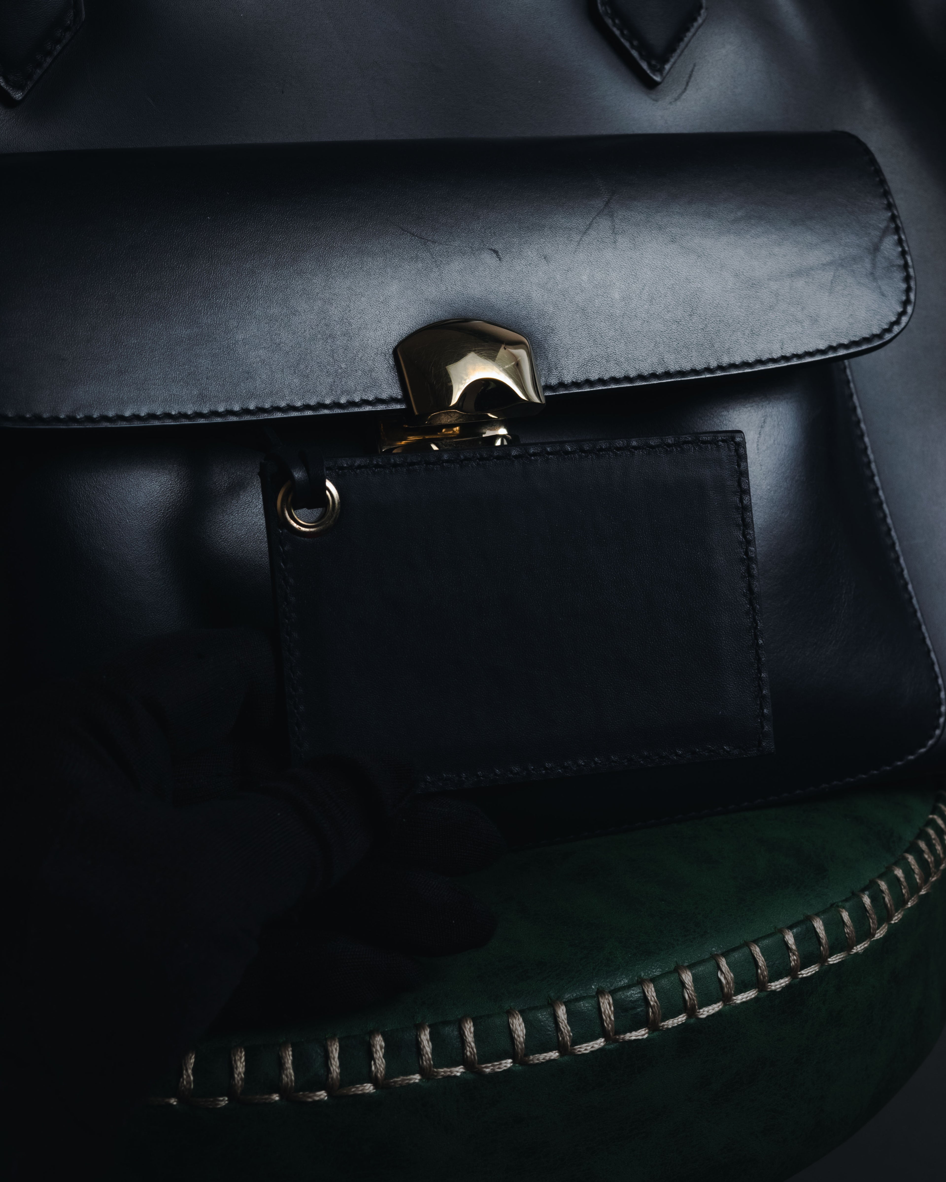 "BALENCIAGA" 2013 Autumn/Winter Padlock All Afternoon Structured Leather Bag