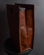 "YVES SAINT LAURENT" Studded Y design open-top leather tote bag