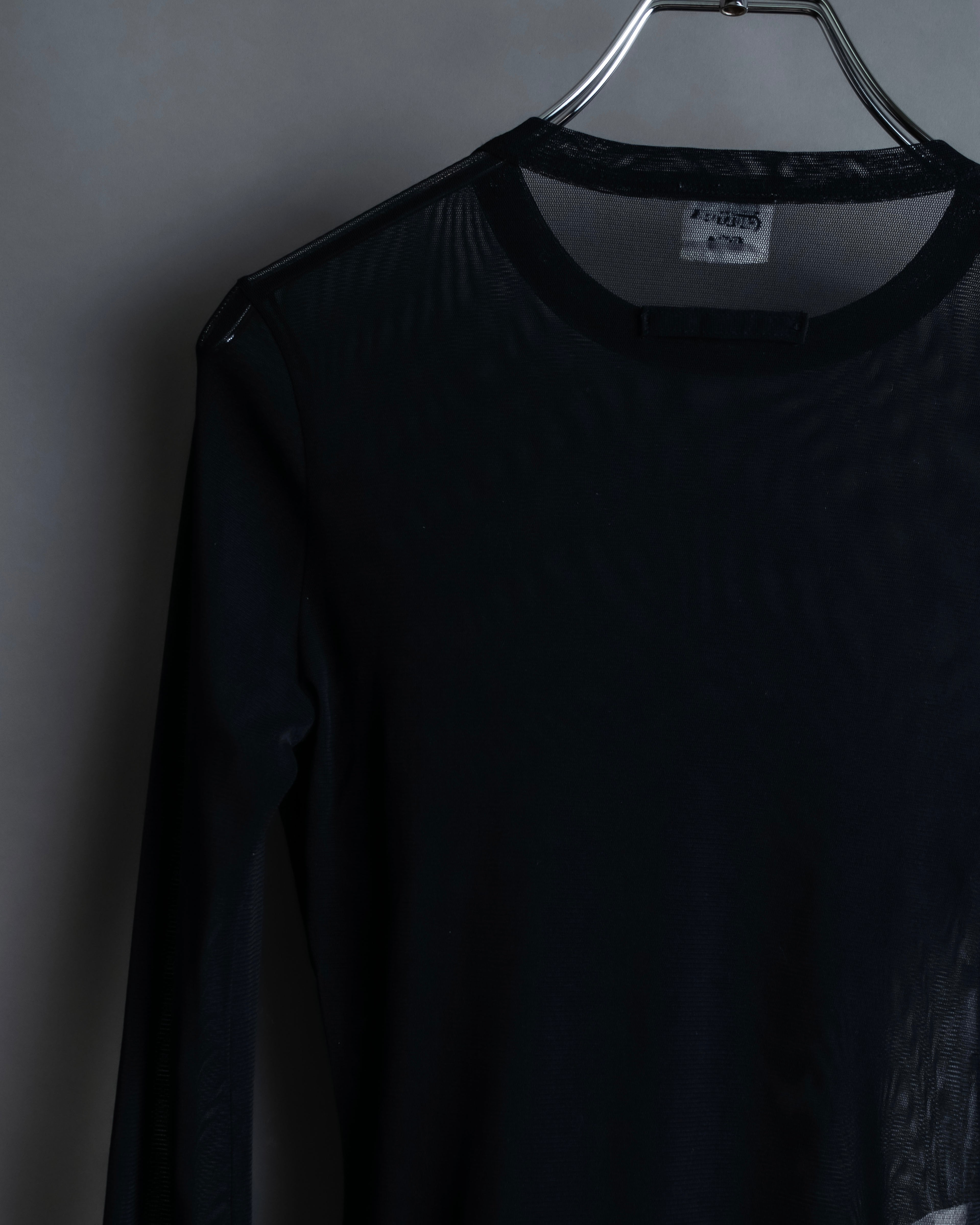 “Jean Paul Gautier” Fringe detailed  asymmetry shear top