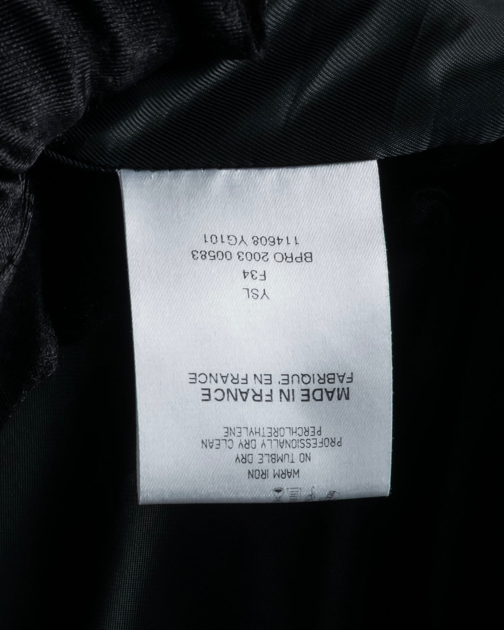 -SPECIAL- "YVES SAINT LAURENT rive gauche" 03 year Tom Ford period corset design long coat