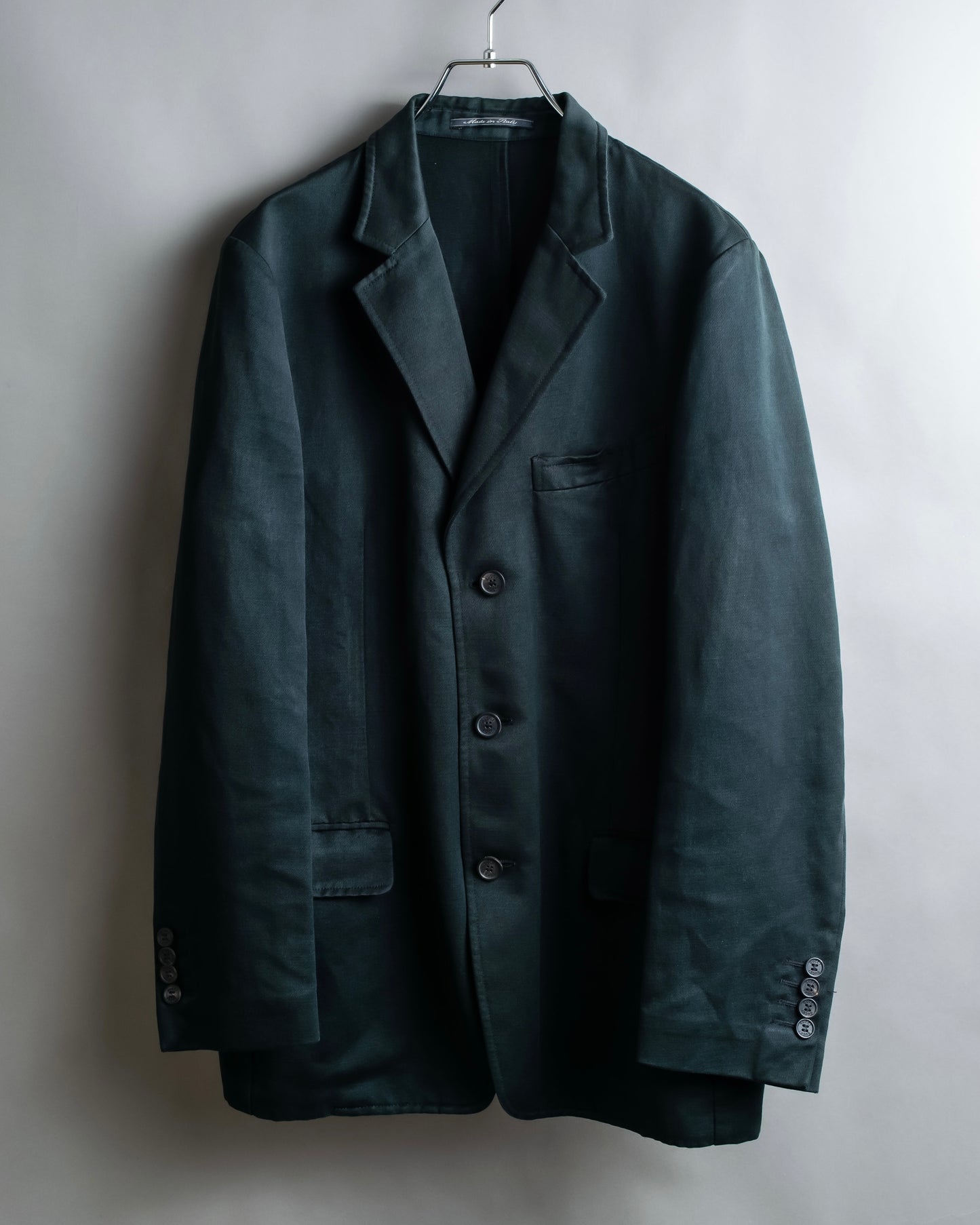 "GUCCI" Linen mix oversized tailored jacket