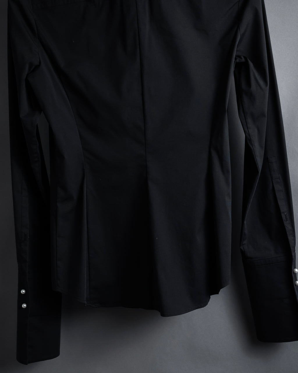 “BURBERRY” Tuxedo bib detail dress shirt