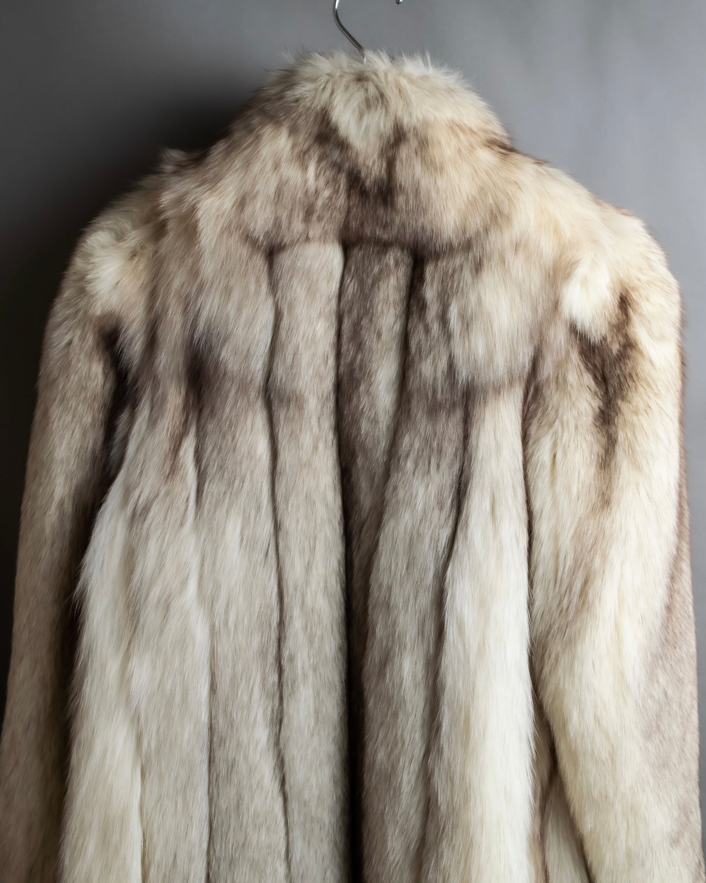 "WINDSOR" Fox fur 5 hooks gradient color jacket