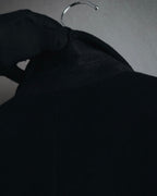 "GIORGIO ARMANI" 90’s Minimalist draped maxi long coat