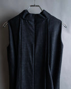 "MAISON MARGIELA" 16AW Deep tuck design sleeveless dress