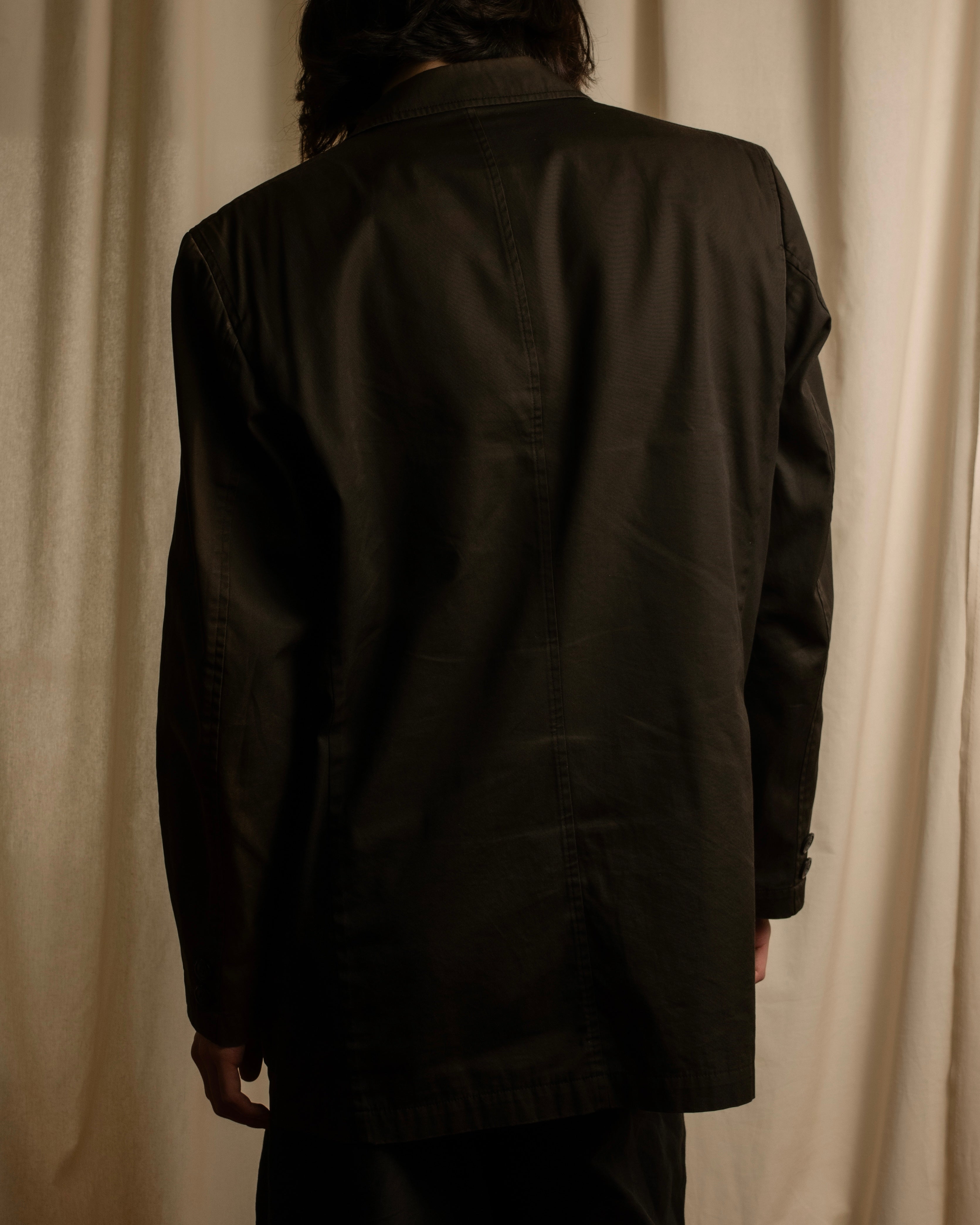 "BURBERRY" Cotton faded tailored jacket