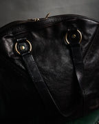 “Yves Saint Laurent rive gauche”
00’s Muse grained leather boston bag