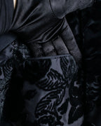 "GUCCI" Floral patterned lamé tailored jacket"