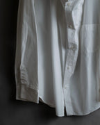 "YOHJI YAMAMOTO" 12SS Folded front panel cotton shirt