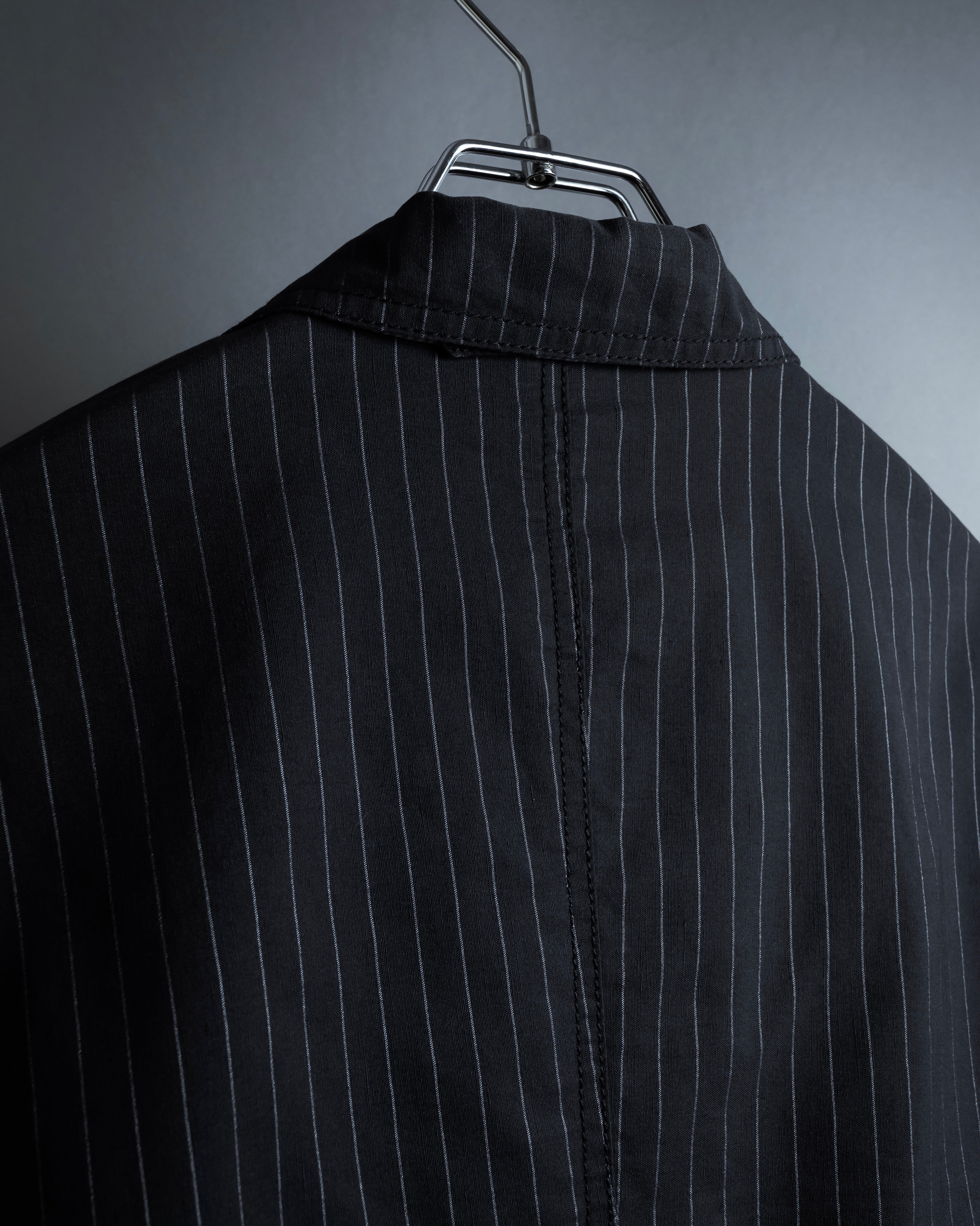 "Dolce & Gabbana" Collar switching design pinstripe pattern tailored jacket