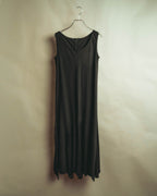 "HIROKO KOSHINO PRET" 90's-00's Elegant lace panel sleeveless maxi dress