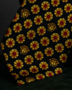 "GIANNI VERSACE" Sunflower medusa pattern necktie