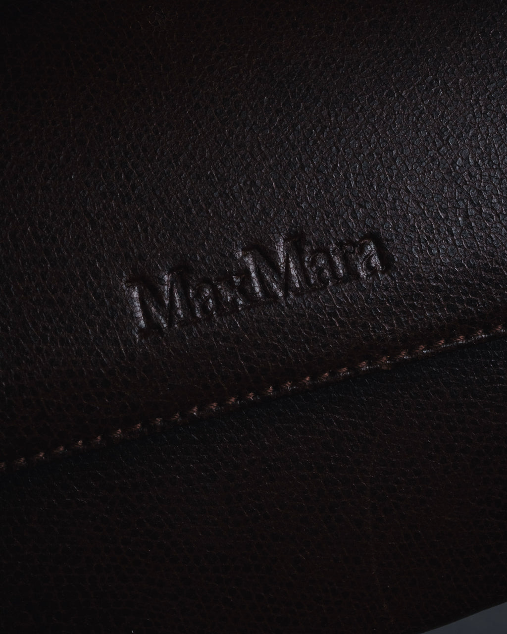 "Max Mara" Structured top handle leather shoulder bag