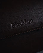 "Max Mara" Structured top handle leather shoulder bag