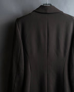 "Christian Dior Boutique Paris" Beautiful waist-shape shawl collar long coat
