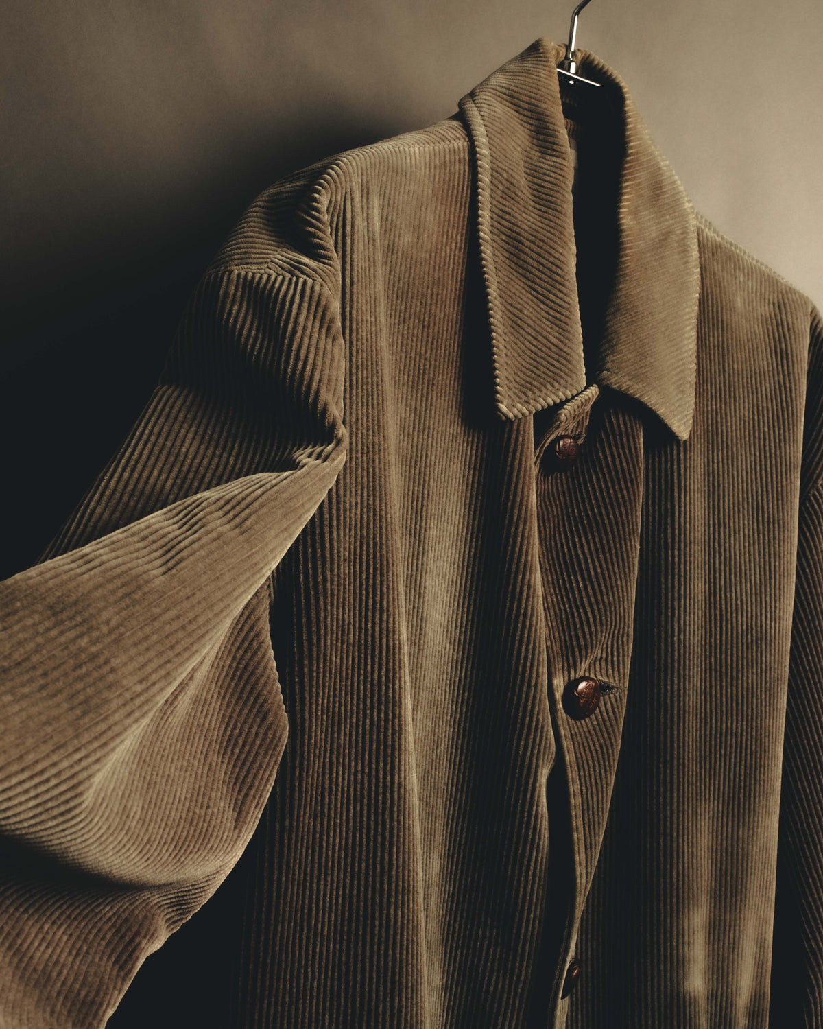 "Burberrys" 80's-90's Relaxed corduroy car coat