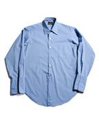 VINTAGE/ Pointed Collar French Cuff Shirt Blue