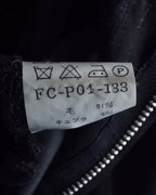 "YOHJI YAMAMOTO FEMME" 10AW Pinstripe pattern tuck wide slacks