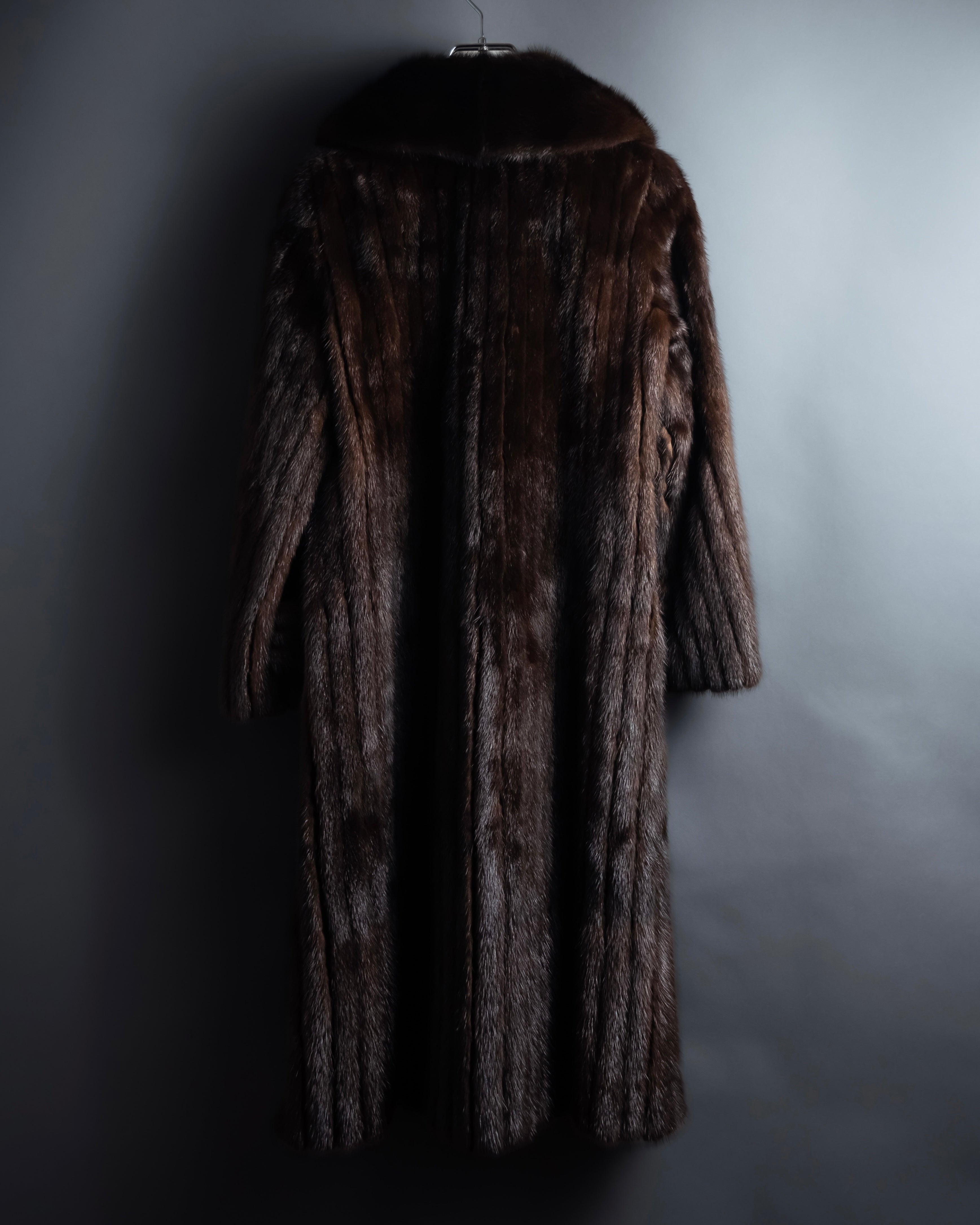 -SPECIAL- "Christian Dior Boutique Paris" 70's-80's Panel work design 100% mink fur coat