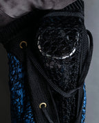 "TOGA ARCHIVES" String design mesh switching melange knit