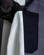 "CELINE" Combination color dress shirt