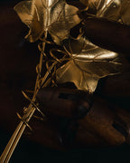 "KENZO" Botanical ivy bouquet brooch