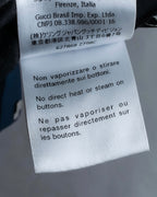 "GUCCI" Deep-tuck wool gently flared slacks