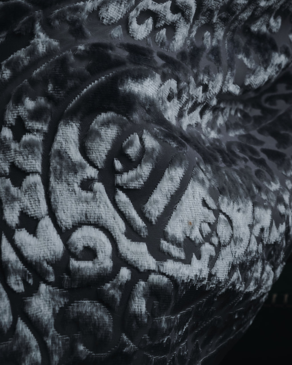 "Christian Dior" 80’s-90’s Burnout velvet arabesque logo stole