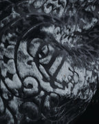 "Christian Dior" 80’s-90’s Burnout velvet arabesque logo stole