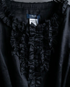 "S Max Mara" Tiered frill design belted dress