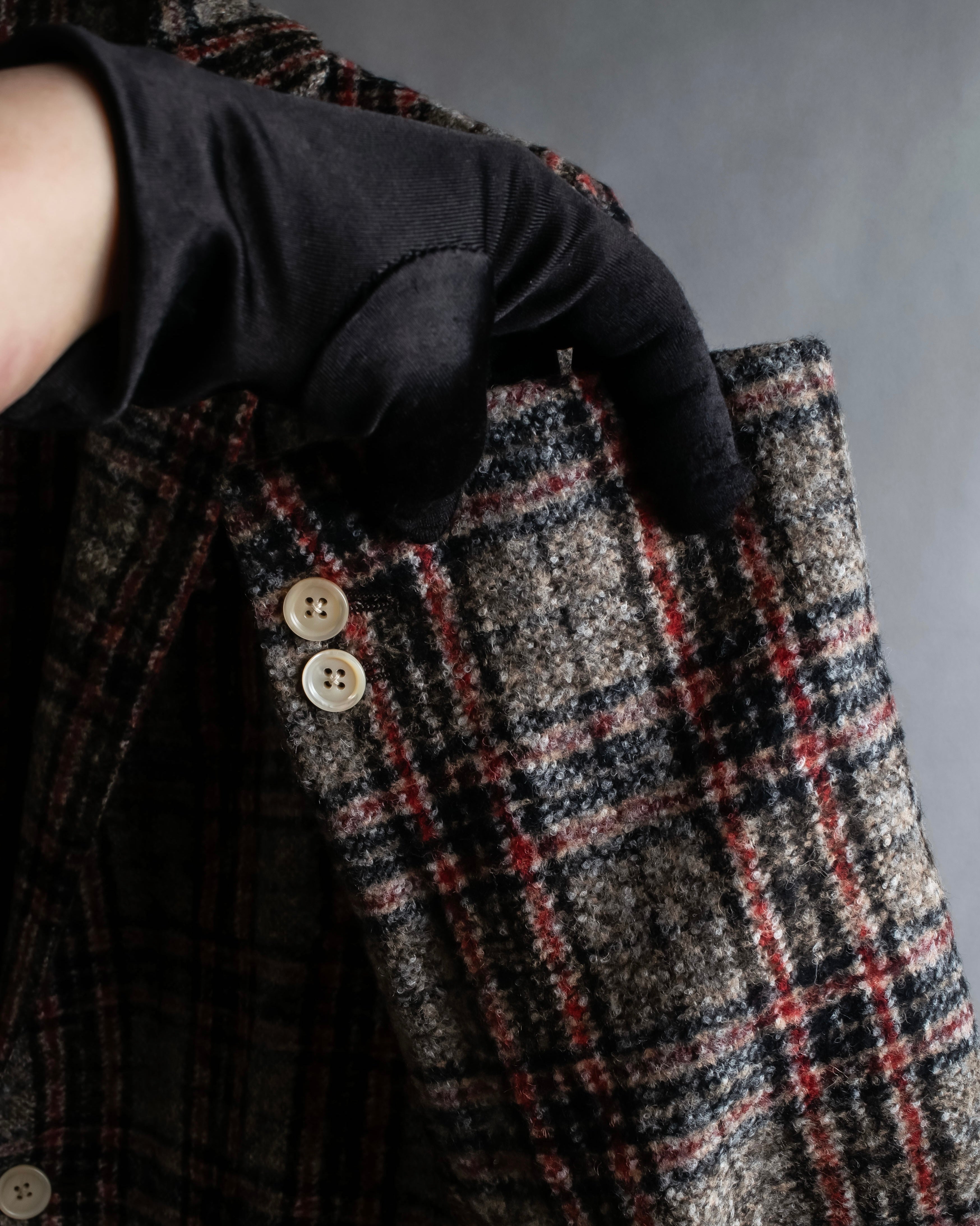 "Ernesto" Multicolor checked tailored jacket