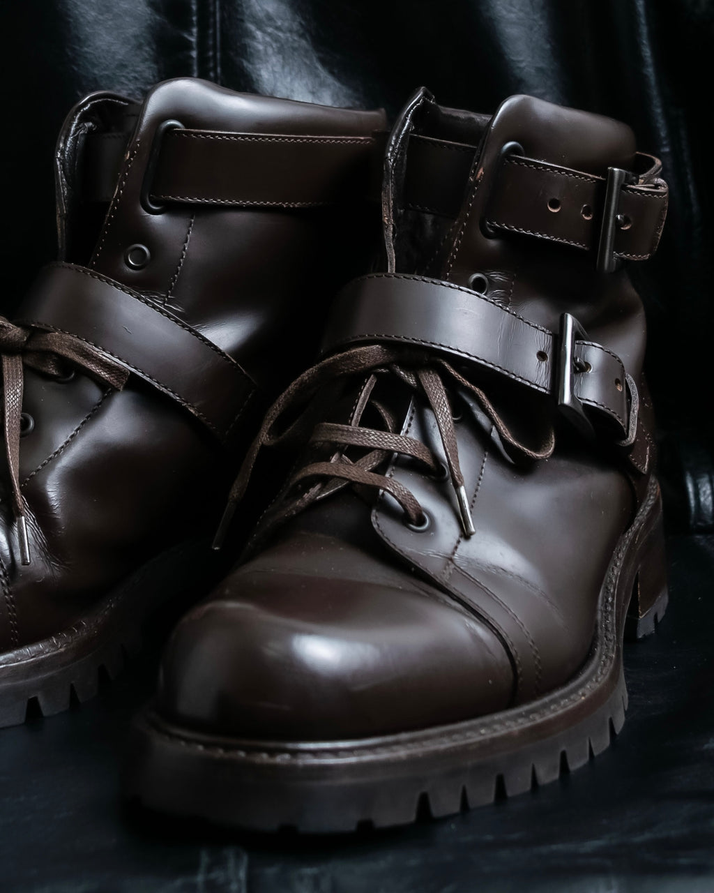 "PRADA" Belt design high cut boots