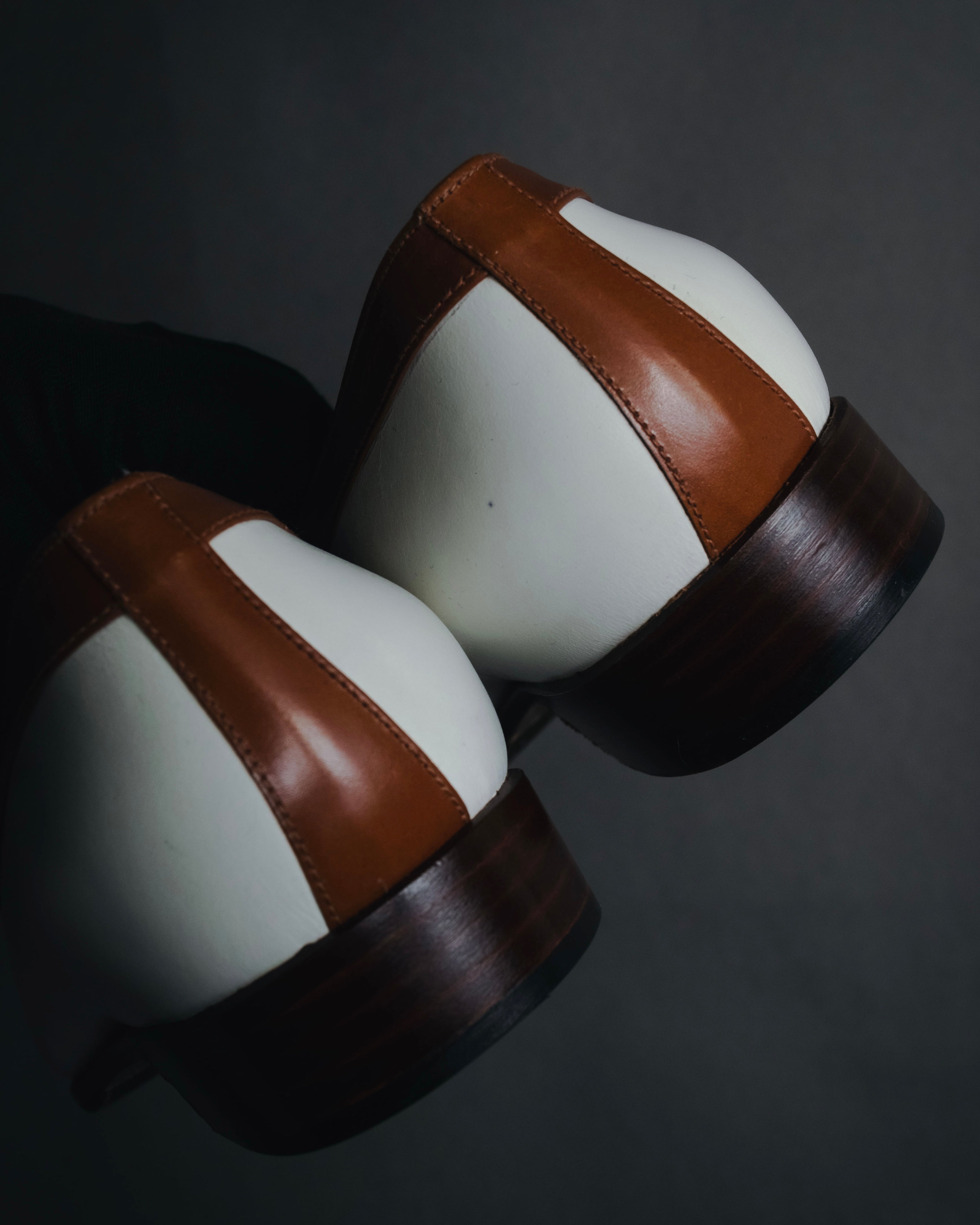 "CELINE" 70’s-80’s Spectator triumph medallion loafers