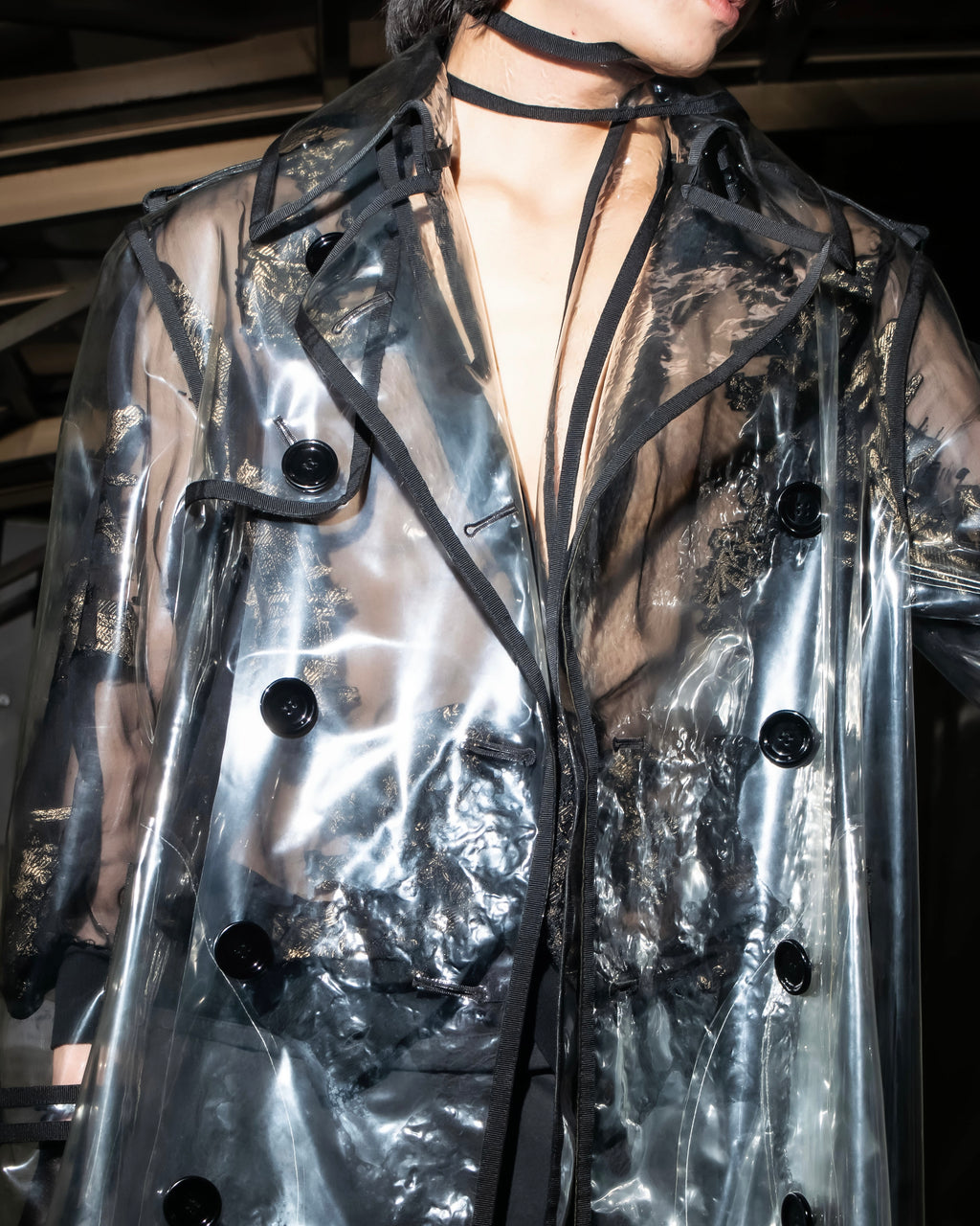 "DOLCE &amp; GABBANA" 23SS PVC material oversize trench coat