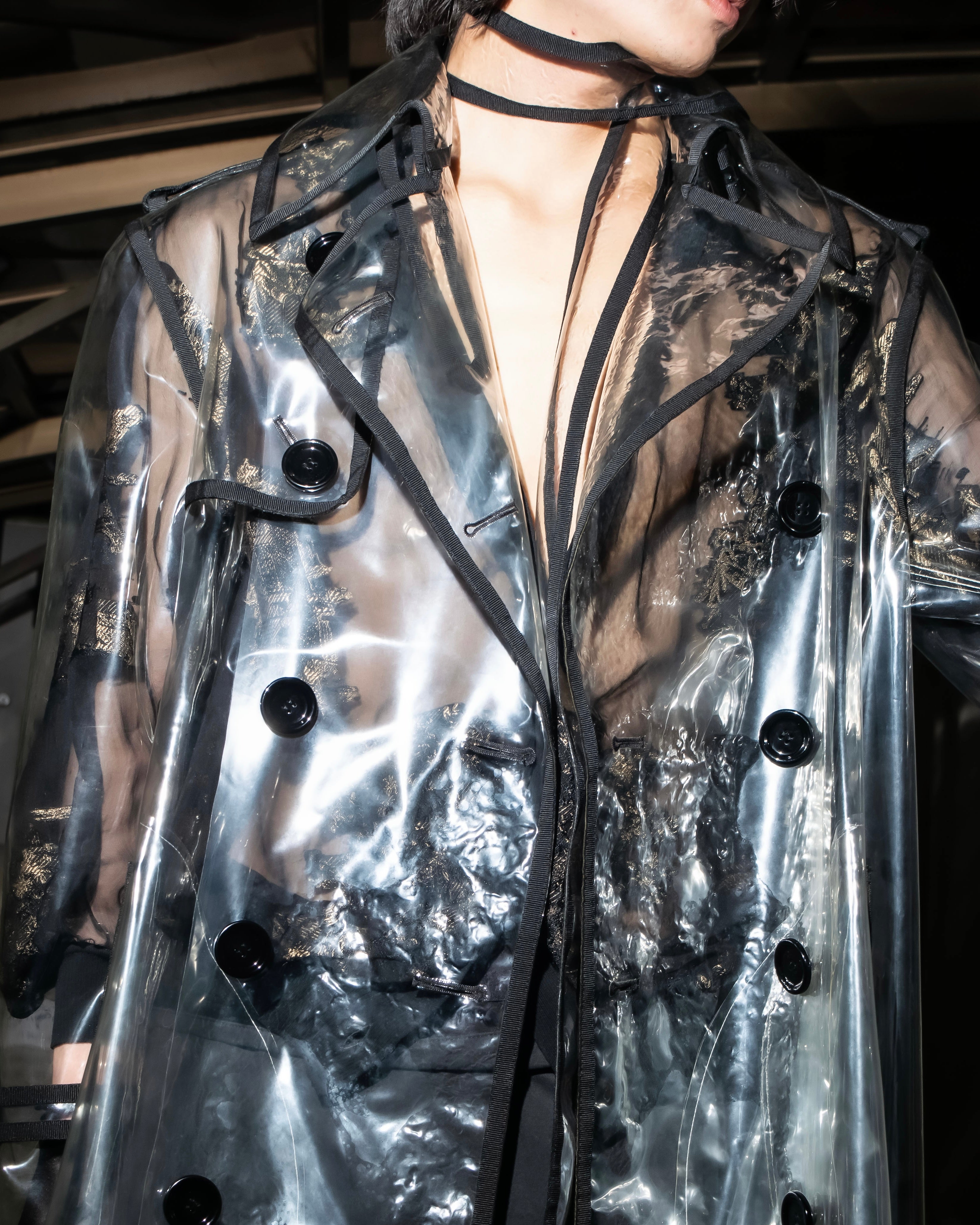 "DOLCE &amp; GABBANA" 23SS PVC material oversize trench coat